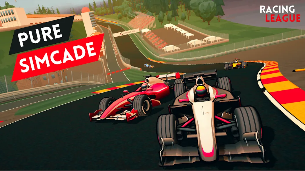Взломанная Racing League: 3D Race Offline [MOD: безлимитные деньги и топливо] на Андроид — скриншот 1