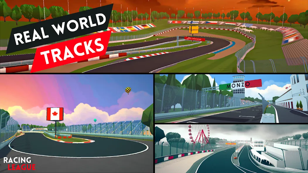 Взломанная Racing League: 3D Race Offline [MOD: безлимитные деньги и топливо] на Андроид — скриншот 2