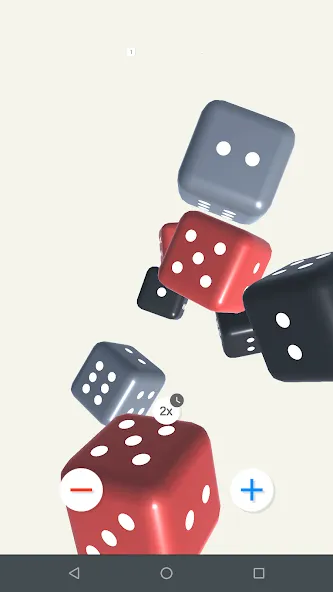 Взломанная Just a Dice [MOD: безлимитные броски и удача] на Андроид — скриншот 2