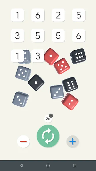 Взломанная Just a Dice [MOD: безлимитные броски и удача] на Андроид — скриншот 3
