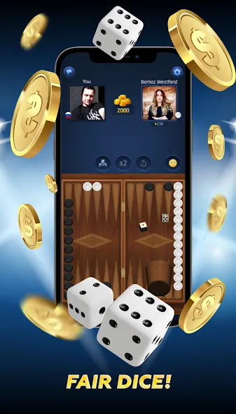 PPNards: Backgammon board game [MOD: без рекламы и открыты все функции] на Андроид — скриншот 2