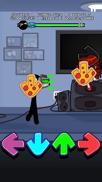 Music Battle Stickman Full mod [MOD: полная версия с открытыми уровнями] последняя версия — скриншот 2