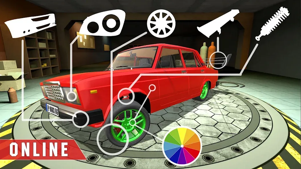 Скачать взлом Real Cars Online Racing [MOD: безлимитные деньги и топливо] — скриншот 1