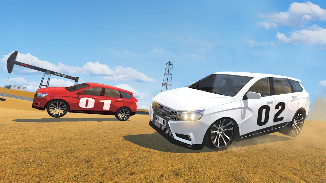 Russian Cars: VestaSW [MOD: безлимитные деньги и открыты все машины] на Андроид — скриншот 5
