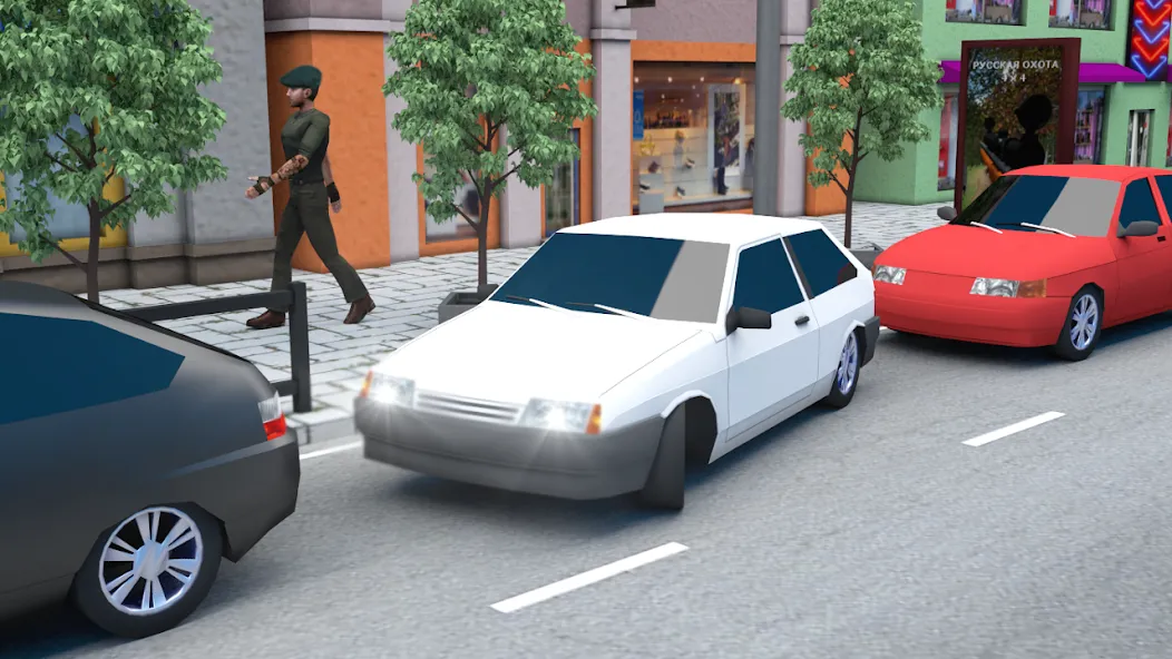 Скачать Russian Cars: 8 in City [MOD: безлимитные деньги и все машины] на телефон — скриншот 1