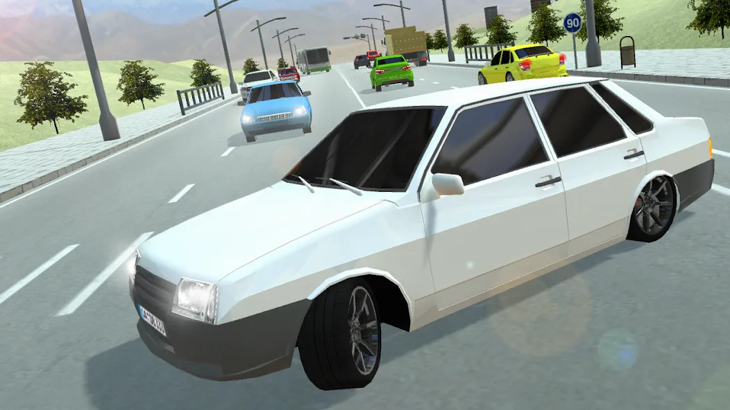 Взломанная Russian Cars: 99 and 9 in City [MOD: безлимитные деньги и топливо] на Андроид — скриншот 3