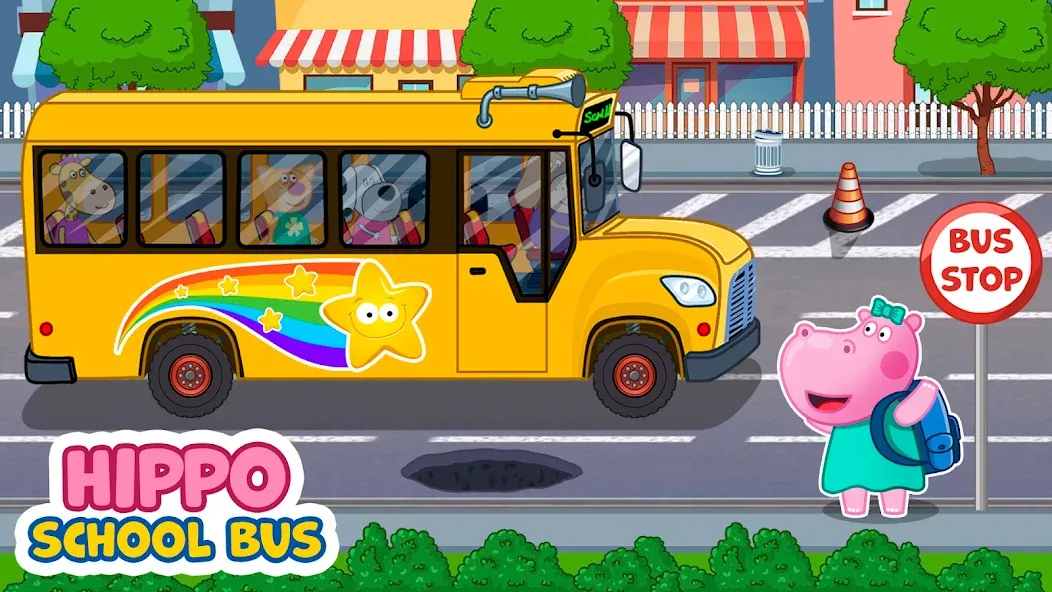 Скачать Kids School Bus Adventure [MOD: все уровни и без рекламы] на телефон — скриншот 1