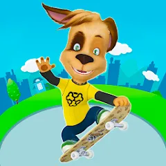 Скачать Pooches: Skateboard [MOD: много денег и бонусов]