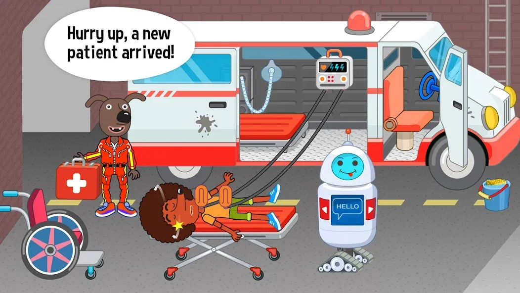 Скачать взлом Pepi Hospital: Learn & Care [MOD: открыты все локации и персонажи] — скриншот 1