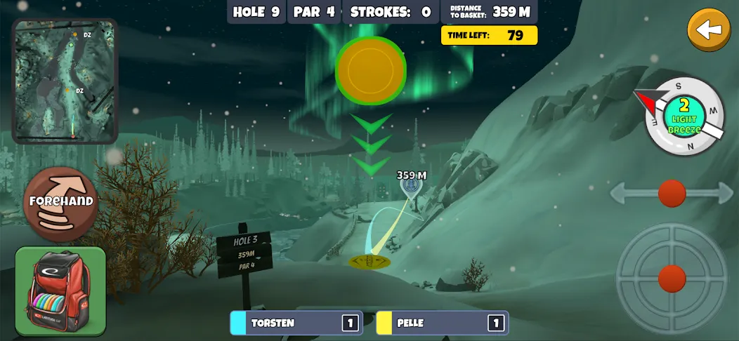Скачать Disc Golf Valley [MOD: безлимитные диски и открыты все поля] на телефон — скриншот 2