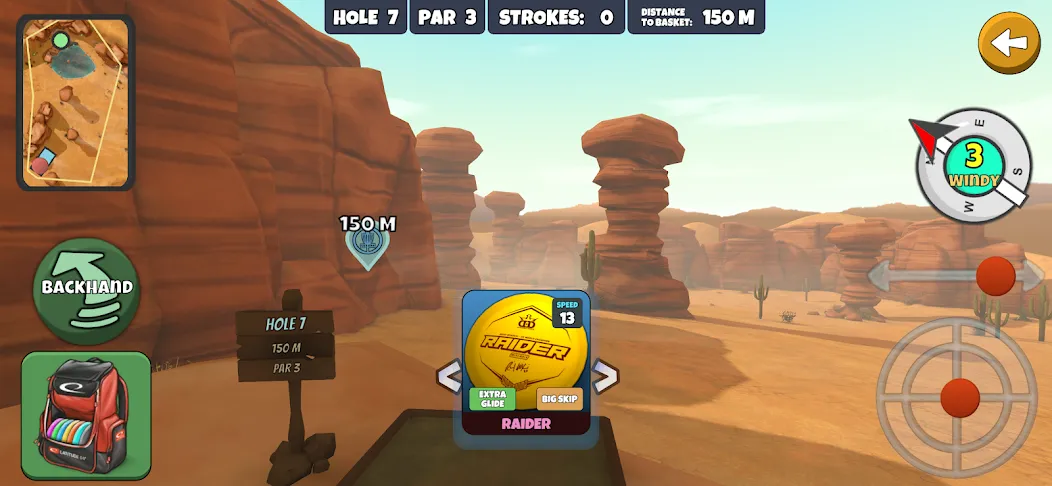 Скачать Disc Golf Valley [MOD: безлимитные диски и открыты все поля] на телефон — скриншот 4