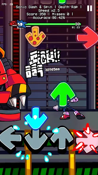 Dashin Spin Rhythm Battle [MOD: безлимитные монеты и все уровни] на Андроид — скриншот 1