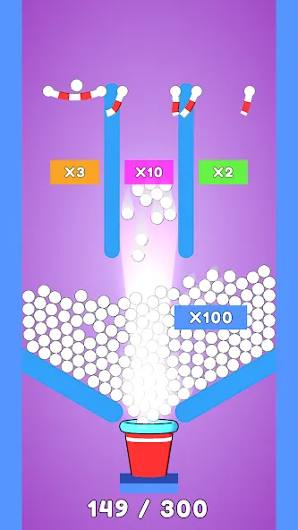 Balls and Ropes: Cut 'n Bounce [MOD: безлимитные монеты и подсказки] (Бесплатно / APK) — скриншот 1