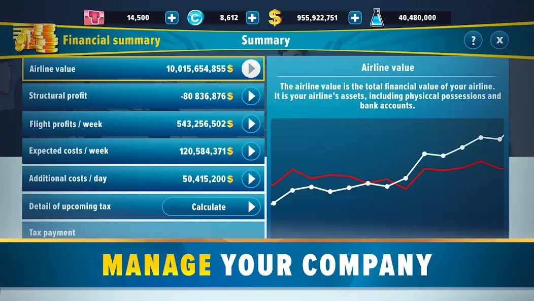 Airlines Manager: Plane Tycoon [MOD: безлимитные деньги и все самолеты открыты] последняя версия — скриншот 5