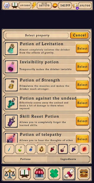 Взломанная Potion shop: Alchemy Simulator [MOD: безлимитные деньги и ресурсы] на Андроид — скриншот 4