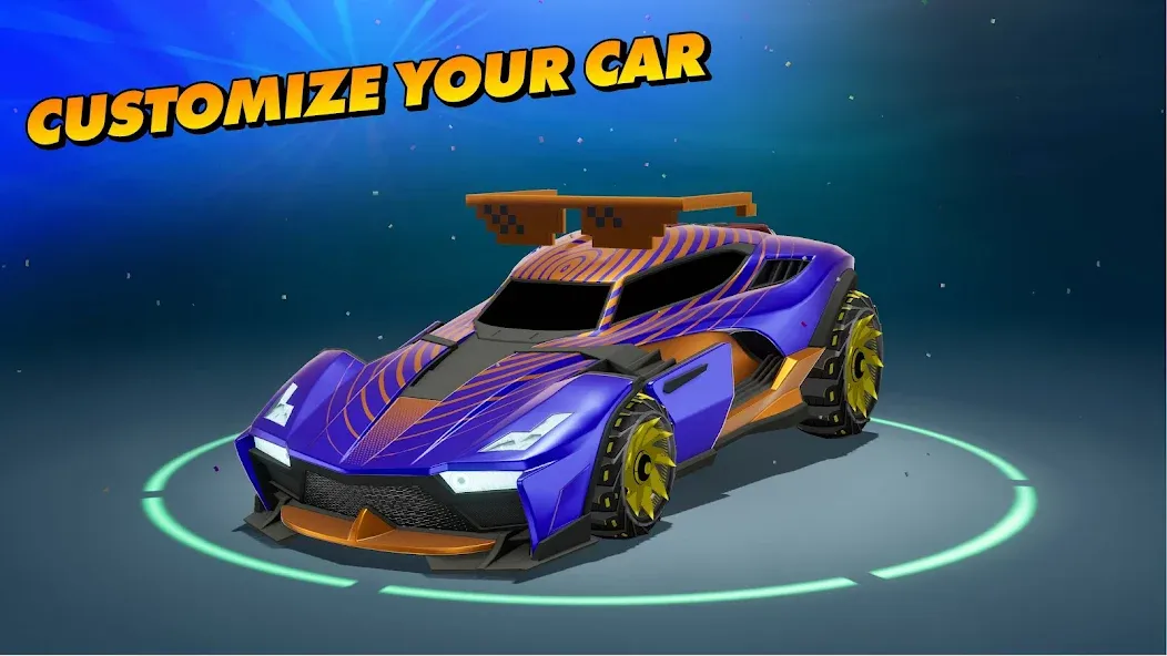 Взломанная Rocket League Sideswipe [MOD: бесконечные деньги и все машины] на Андроид — скриншот 3