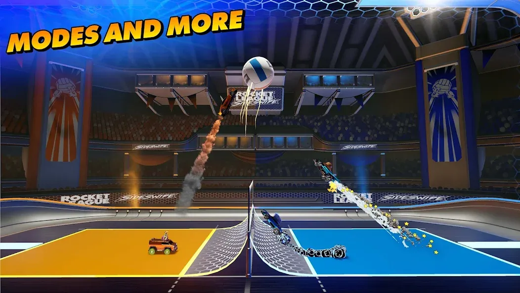 Взломанная Rocket League Sideswipe [MOD: бесконечные деньги и все машины] на Андроид — скриншот 4