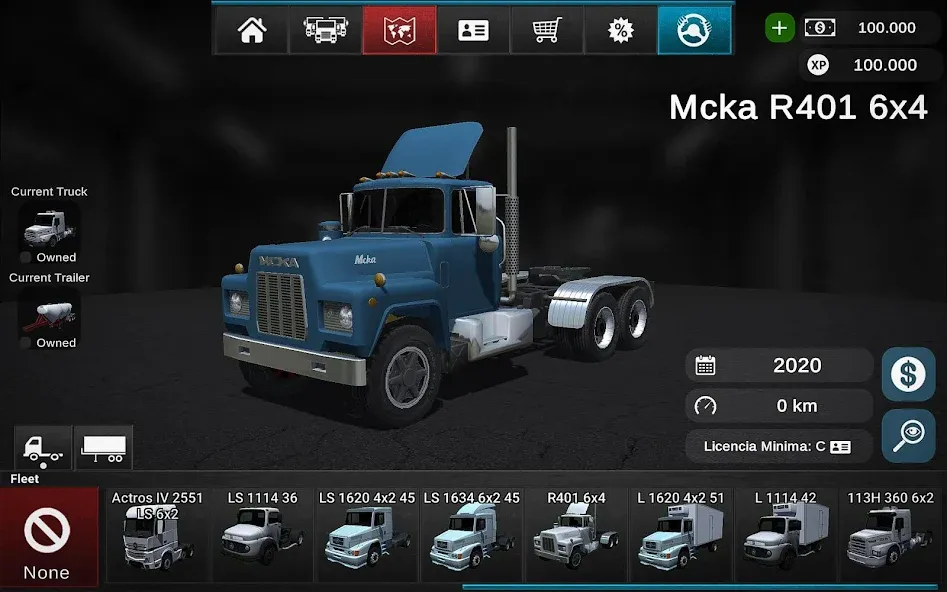 Взломанная Grand Truck Simulator 2 [MOD: безлимитные деньги и топливо] на Андроид — скриншот 1