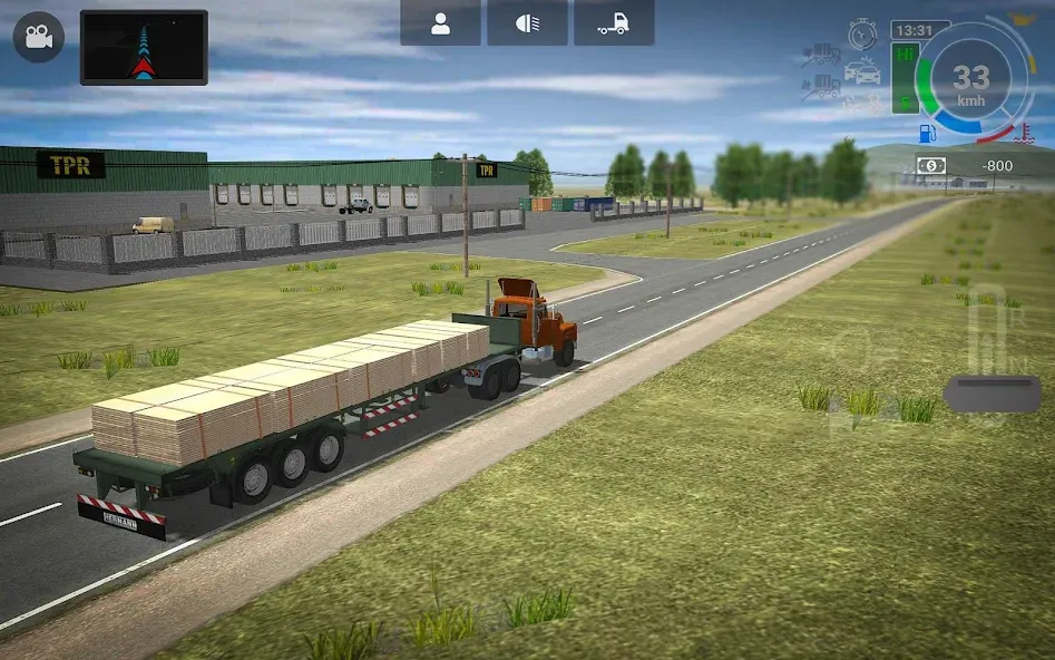Взломанная Grand Truck Simulator 2 [MOD: безлимитные деньги и топливо] на Андроид — скриншот 3