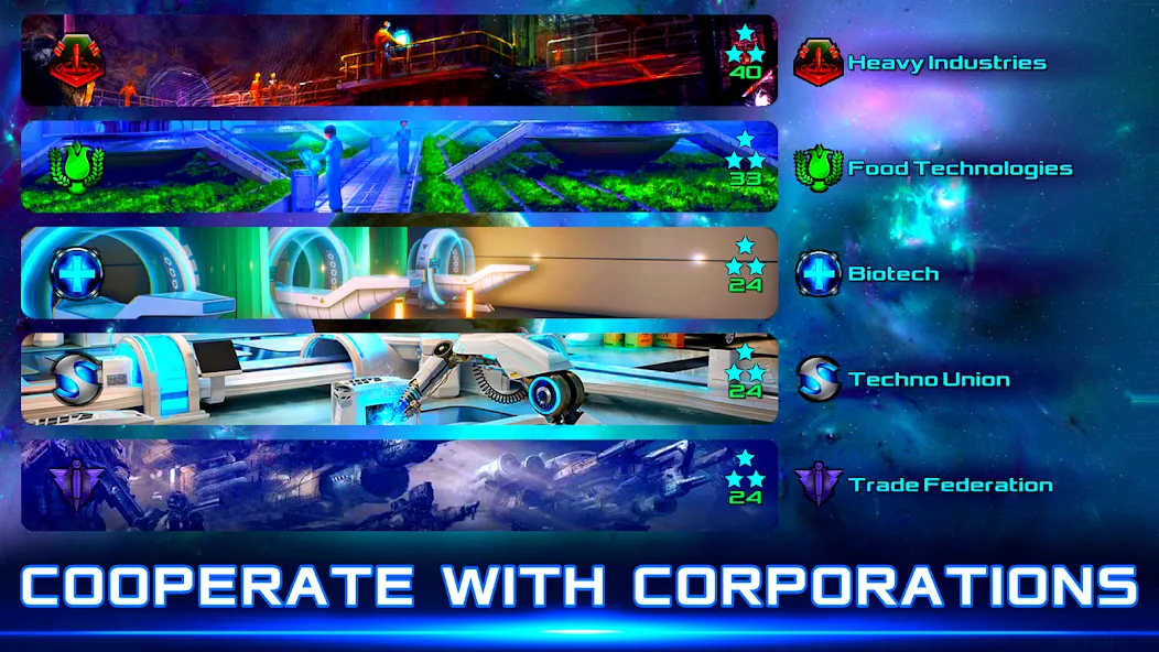 Взломанная Idle Space Business Tycoon [MOD: безлимитные деньги и космические ресурсы] на Андроид — скриншот 3