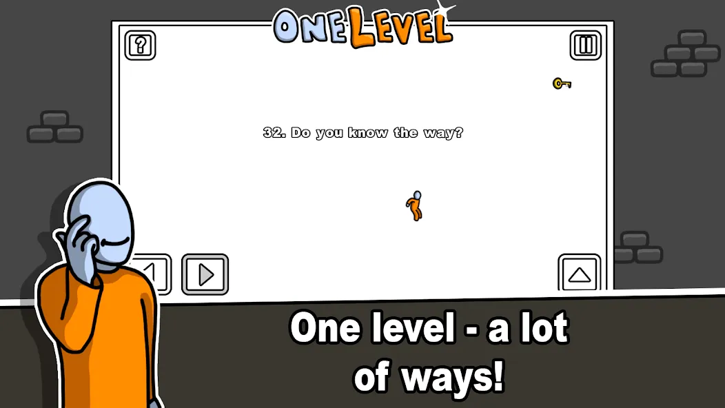 One Level: Stickman Jailbreak [MOD: открыты все уровни и подсказки] — Скачать бесплатно (APK) — скриншот 3