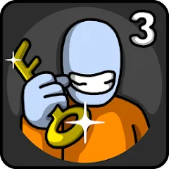 One Level 3 Stickman Jailbreak [MOD: безлимитные подсказки и открыты все уровни] на Андроид