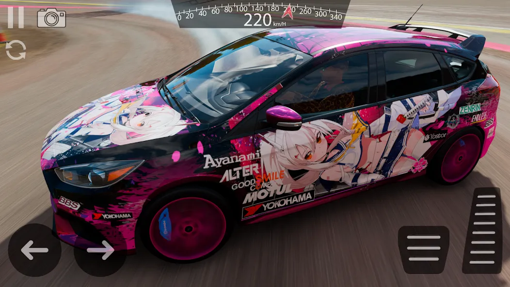 Drive Ford Focus RS Simulator [MOD: безлимитные деньги и топливо] на Андроид — скриншот 2