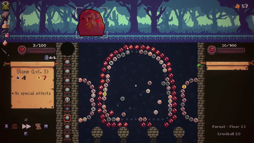 Скачать Peglin - A Pachinko Roguelike [MOD: безлимитные деньги и все улучшения] на телефон — скриншот 3