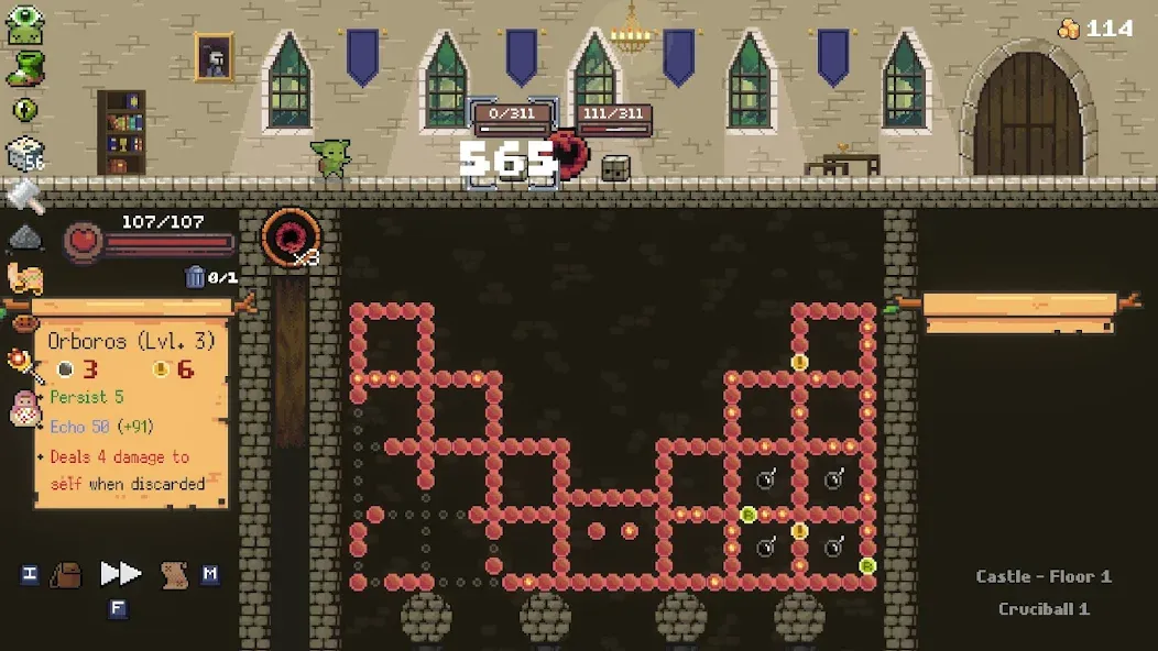 Скачать Peglin - A Pachinko Roguelike [MOD: безлимитные деньги и все улучшения] на телефон — скриншот 5