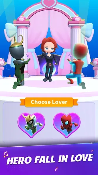 Взломанная Universe Hero 3D - Music&Swing [MOD: безлимитные монеты и все песни] на Андроид — скриншот 1