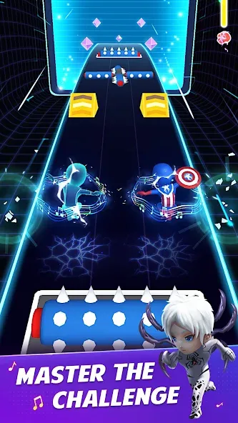 Взломанная Universe Hero 3D - Music&Swing [MOD: безлимитные монеты и все песни] на Андроид — скриншот 5