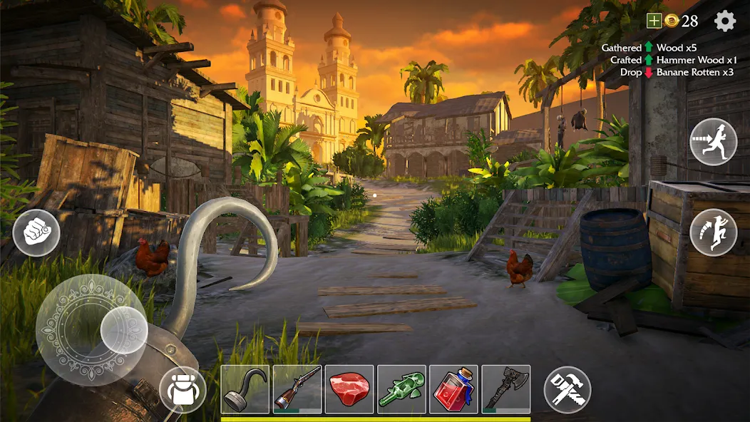 Last Pirate: Survival Island [MOD: безлимитные ресурсы и здоровье] — Скачать бесплатно (APK) — скриншот 4