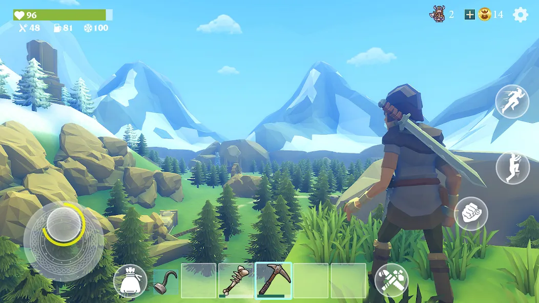 Взломанная Last Viking: God of Valhalla [MOD: безлимитные ресурсы и мощное оружие] на Андроид — скриншот 1