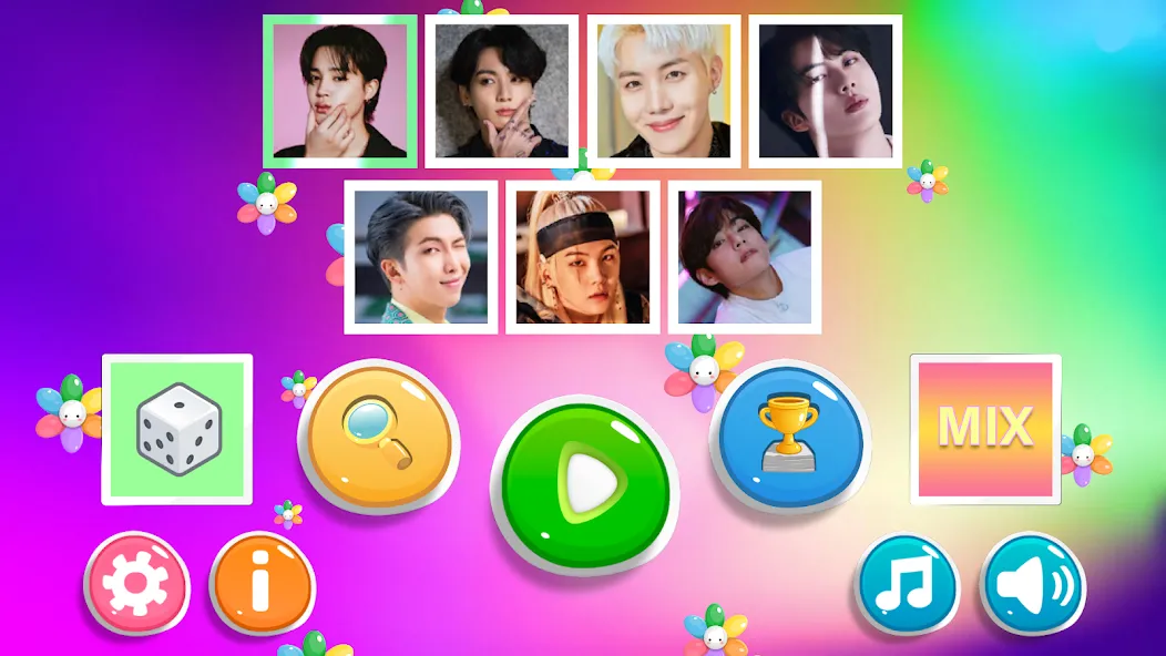 Скачать взлом Bangtan Memory [MOD: безлимитные подсказки и жизни] — скриншот 1