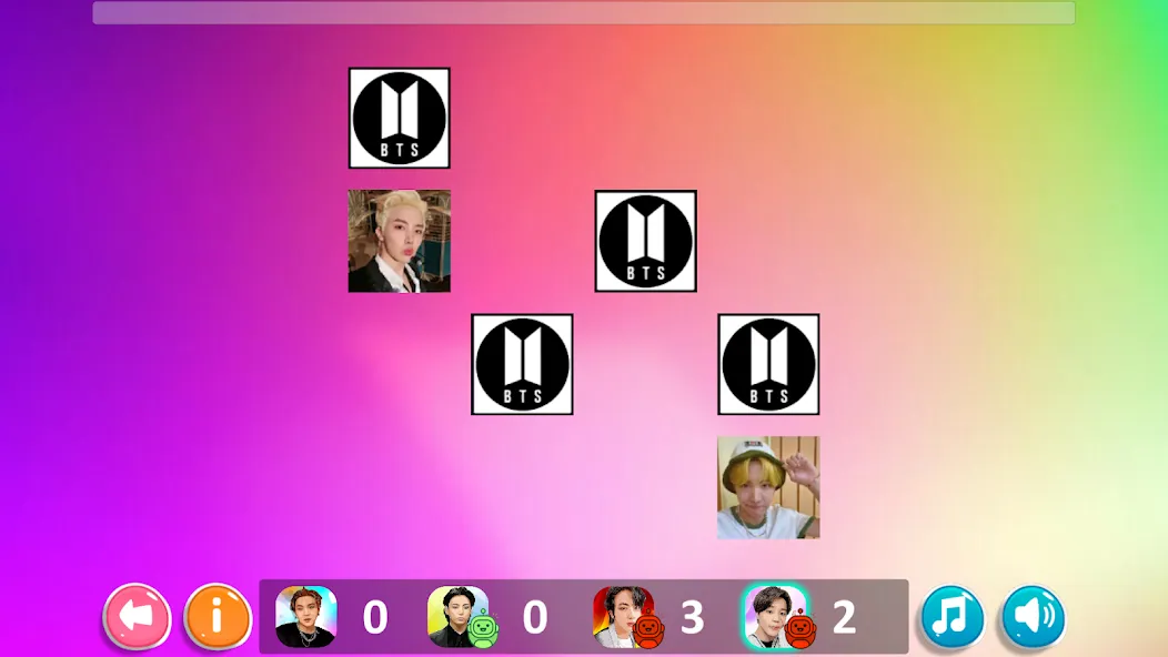 Скачать взлом Bangtan Memory [MOD: безлимитные подсказки и жизни] — скриншот 4