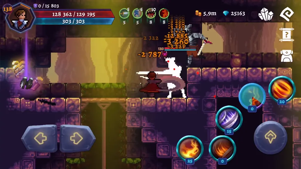Скачать Darkrise - Pixel Action RPG [MOD: безлимитные ресурсы и усиленный герой] — скриншот 4