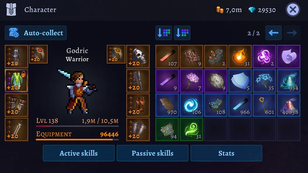 Скачать Darkrise - Pixel Action RPG [MOD: безлимитные ресурсы и усиленный герой] — скриншот 5