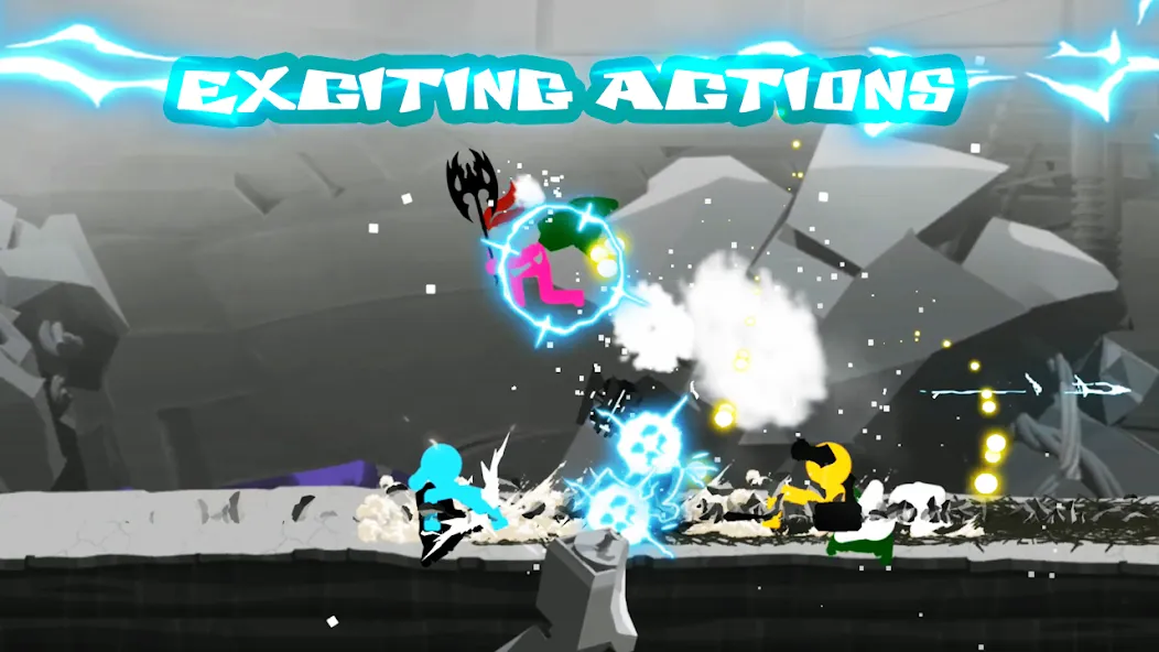 Stickman The Flash [MOD: много денег и мощное оружие] — Скачать бесплатно (APK) — скриншот 1