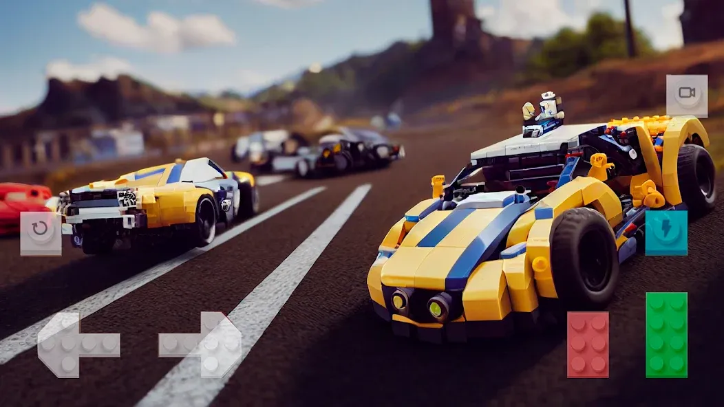 Скачать Block Car Wars Brick Car Crash [MOD: безлимитные деньги и все машины открыты] на телефон — скриншот 4