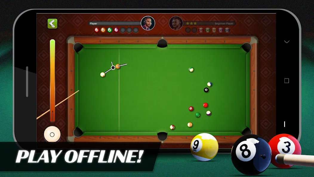 8 Ball Billiards Offline Pool [MOD: без рекламы и безлимитные монеты] последняя версия — скриншот 1