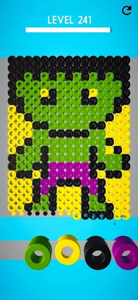 Скачать взлом Hama Beads: Colorful Puzzles [MOD: безлимитные подсказки и все пазлы открыты] — скриншот 2