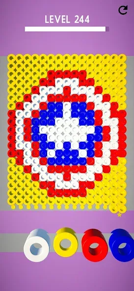 Скачать взлом Hama Beads: Colorful Puzzles [MOD: безлимитные подсказки и все пазлы открыты] — скриншот 3