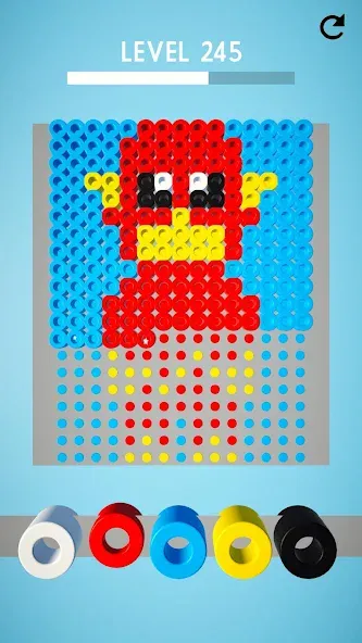 Скачать взлом Hama Beads: Colorful Puzzles [MOD: безлимитные подсказки и все пазлы открыты] — скриншот 4