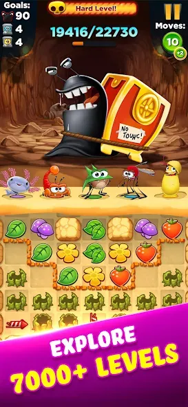 Best Fiends - Match 3 Puzzles [MOD: безлимитные ходы и подсказки] последняя версия — скриншот 4