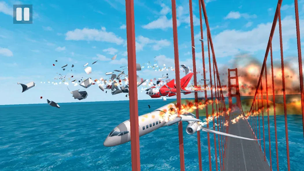 Plane Crash: Flight Simulator [MOD: безлимитные деньги и все самолёты открыты] (Бесплатно / APK) — скриншот 2