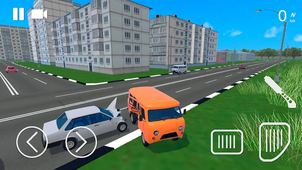 Взломанная Russian Car Crash Simulator [MOD: безлимитные деньги и все машины] на Андроид — скриншот 4