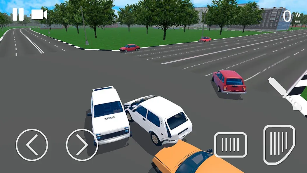 Взломанная Russian Car Crash Simulator [MOD: безлимитные деньги и все машины] на Андроид — скриншот 5
