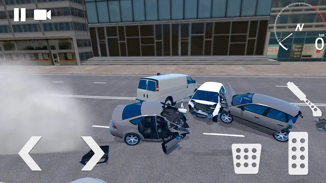 Traffic Crashes Car Crash [MOD: безлимитные деньги и машины] (Бесплатно / APK) — скриншот 1