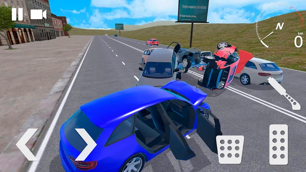 Traffic Crashes Car Crash [MOD: безлимитные деньги и машины] (Бесплатно / APK) — скриншот 2