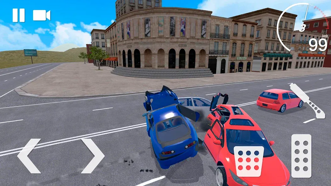 Traffic Crashes Car Crash [MOD: безлимитные деньги и машины] (Бесплатно / APK) — скриншот 4